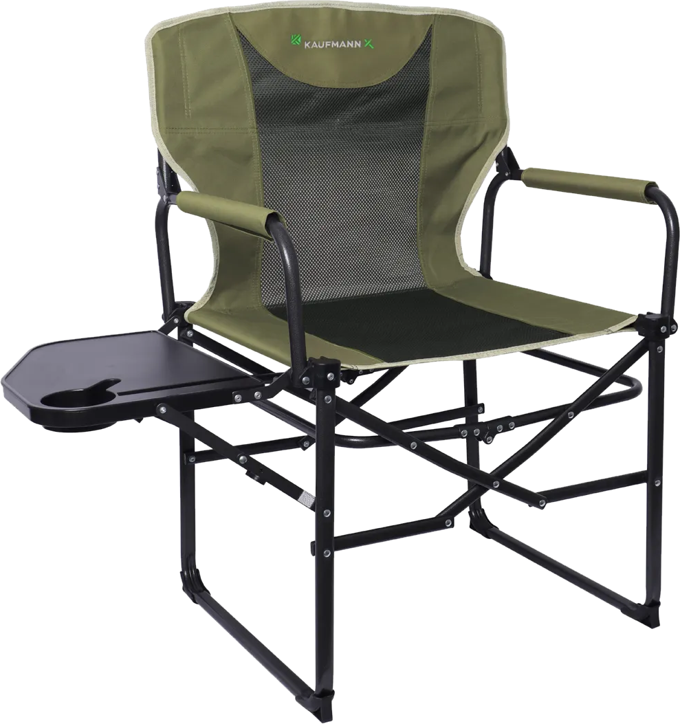 KAUFMANN X DIRECTOR CHAIR WITH SIDE TABLE - 150kg