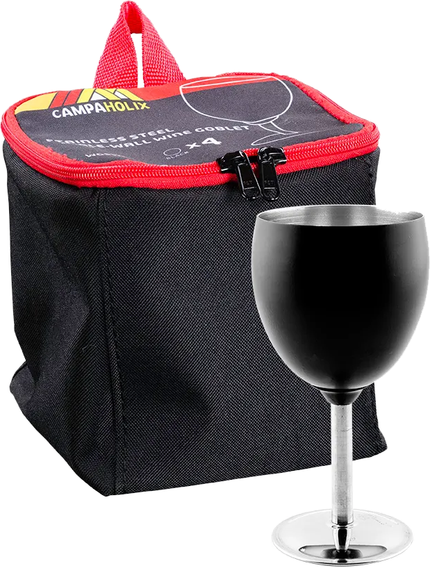 Single Wall Stainless Steel Wine Goblet Set