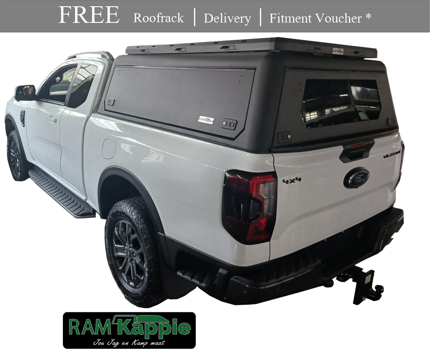 RAMKappie Canopy - Ford Ranger Next Gen 2023 To 2025 - Super Cab