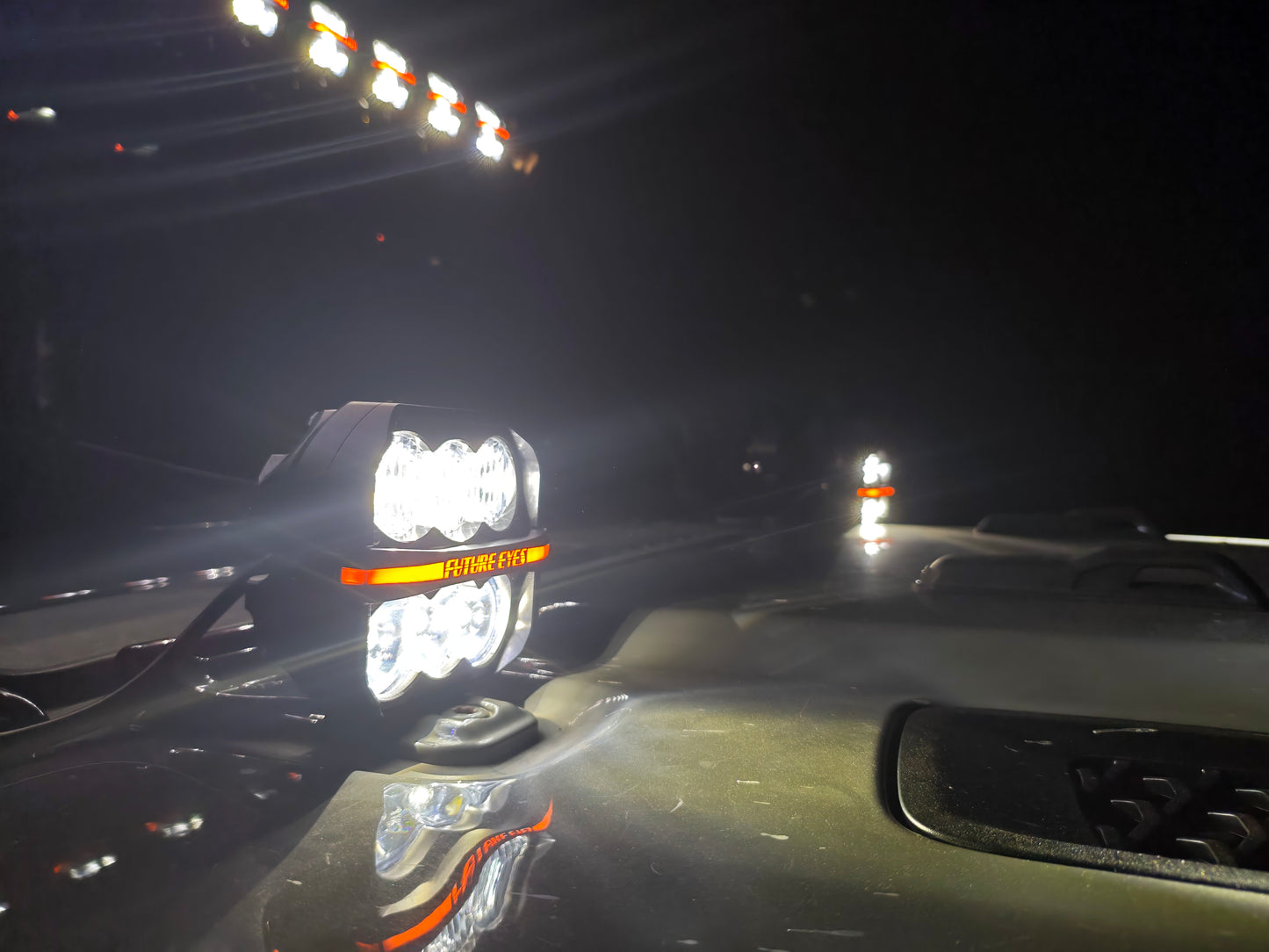 Future Eyes C6 5 Inch DRL 160Watt Spot Light Set