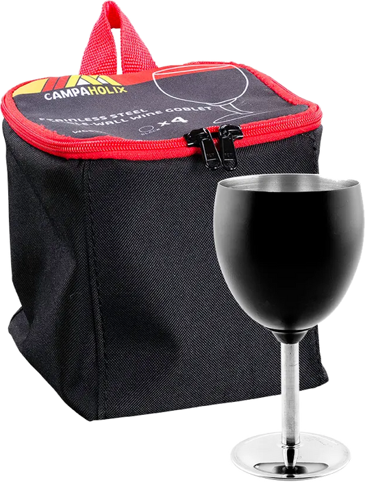 Single Wall Stainless Steel Wine Goblet Set