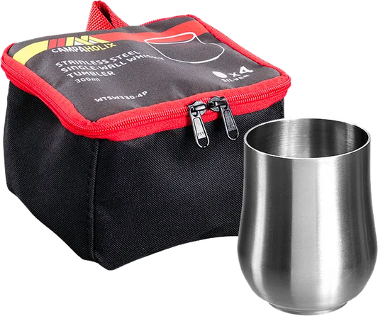 Single Wall Stainless Steel Whisky Tumbler Set