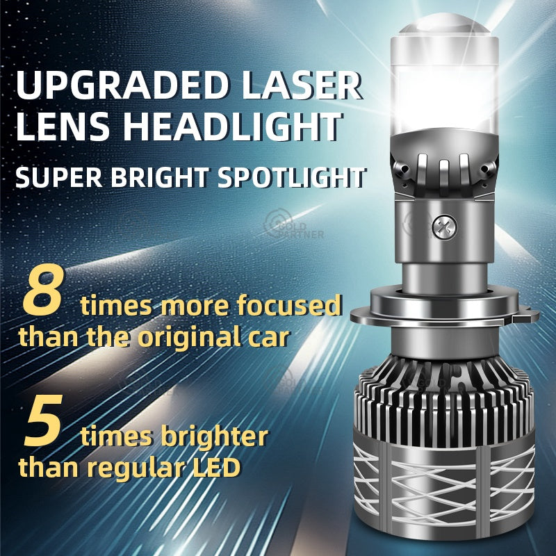 TerraTrek 150W H4/H11/H7/9005 Mini Laser Projector LED Lens Headlights Bulb