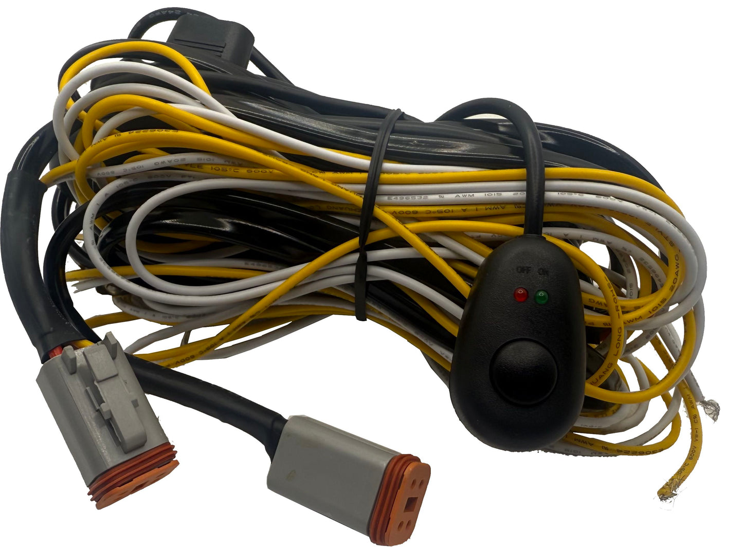 TerraTrek 9" DRL 300W 28 000lm 1000m High Power Spot Light Set Incl Harness