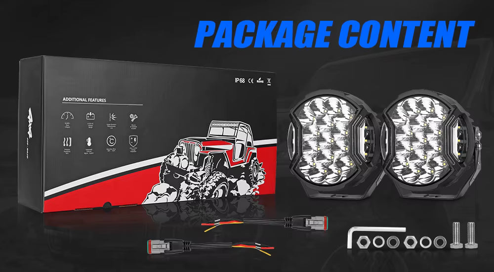 TerraTrek VIPER 7" Spot Light Set