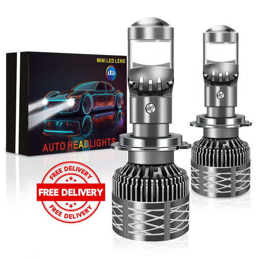 TerraTrek 150W H4/H11/H7/9005 Mini Laser Projector LED Lens Headlights Bulb