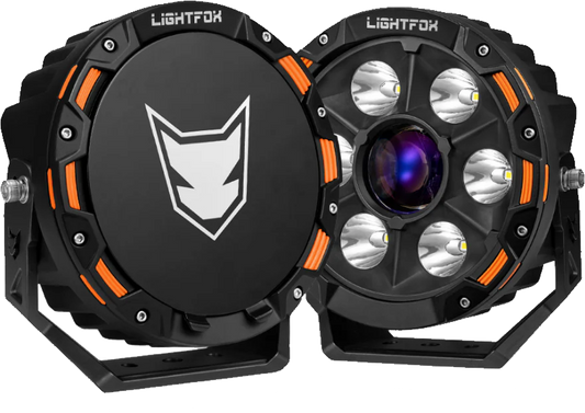 Lightfox 7inch Laser LED Driving Lights 1Lux@7,302ft/2,226m IP68 11,285 Lumens