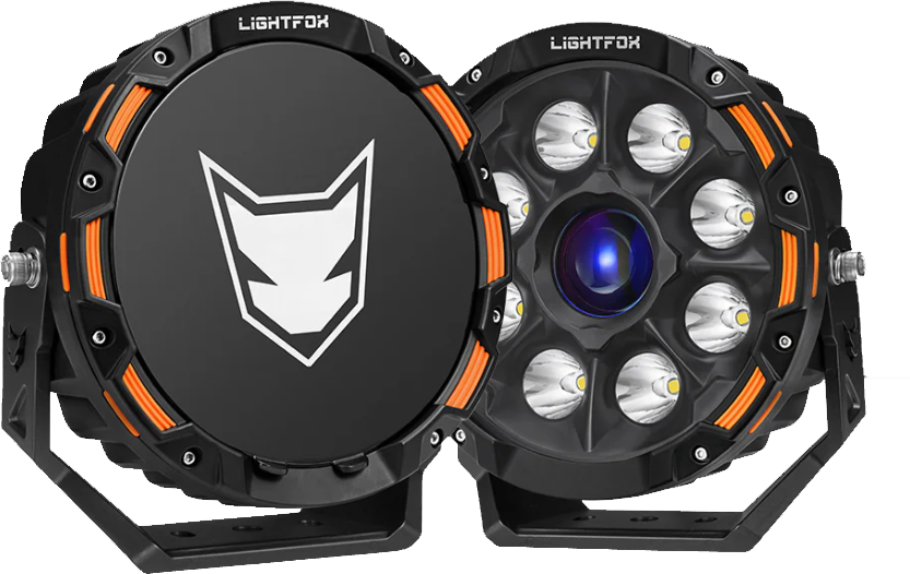 Lightfox 9inch Laser LED Driving Lights 1Lux@7,302ft/2,226m IP68 15,046 Lumens