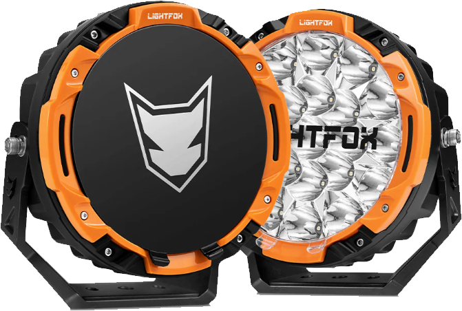 Lightfox 7inch LED Driving Light 1Lux@5,512ft/1,680m IP68 13,600 Lumens