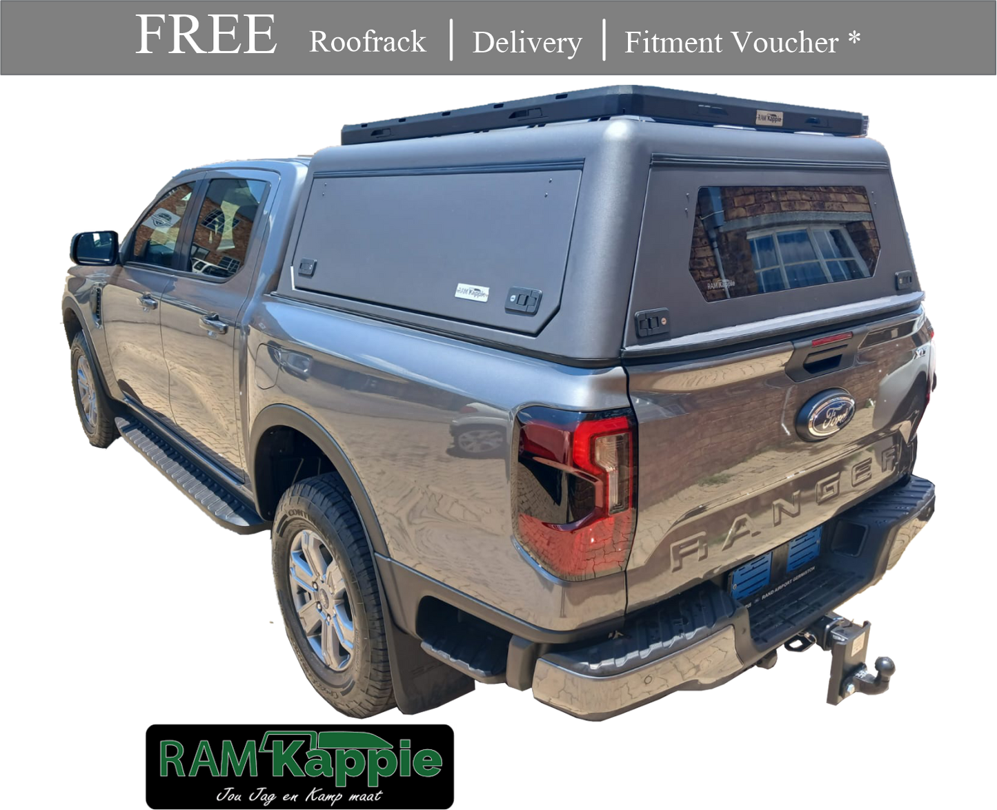RAMKappie Canopy - Ford Ranger Next Gen 2023 To 2025 - Double Cab