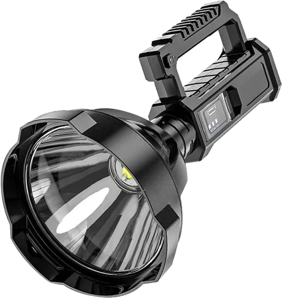 TerraTrek 3000 Lumens Long Range Rechargeable Flashlight With Stand