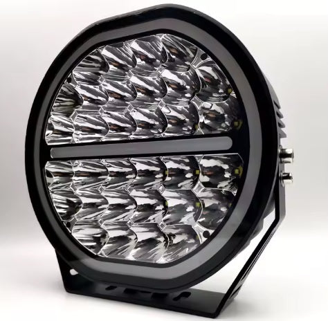 TerraTrek 9" DRL 300W 28 000lm 1000m High Power Spot Light Set Incl Harness