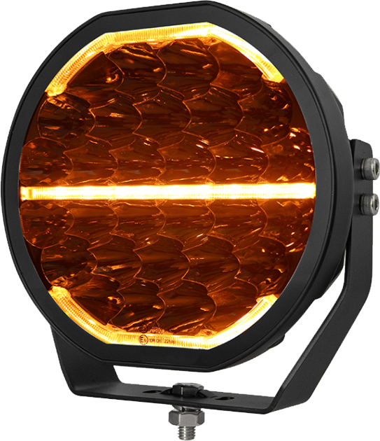 TerraTrek 9" DRL 300W 28 000lm 1000m High Power Spot Light Set Incl Harness