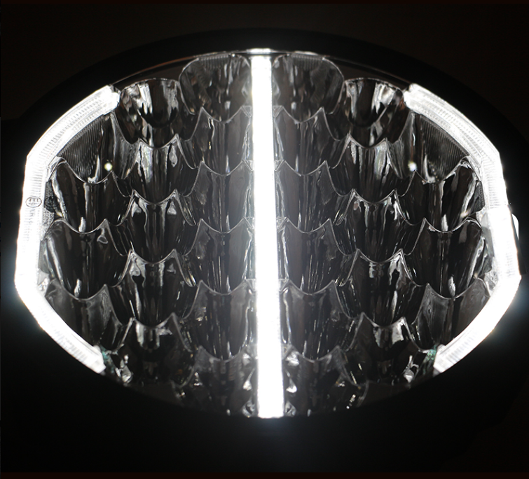 TerraTrek 9" DRL 300W 28 000lm 1000m High Power Spot Light Set Incl Harness