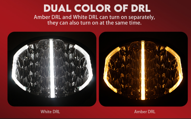 TerraTrek 9" DRL 300W 28 000lm 1000m High Power Spot Light Set Incl Harness