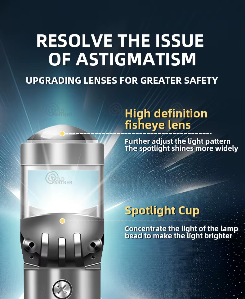 TerraTrek 150W H4/H11/H7/9005 Mini Laser Projector LED Lens Headlights Bulb