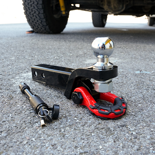 TerraTrek Tow Hitch With Recovery Shackle Including Lock Pin