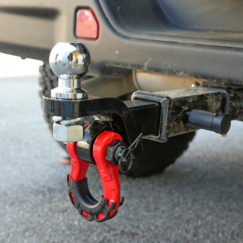 TerraTrek Tow Hitch With Recovery Shackle Including Lock Pin