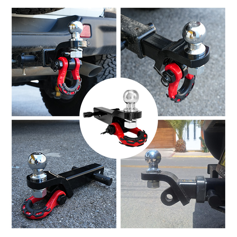 TerraTrek Tow Hitch With Recovery Shackle Including Lock Pin