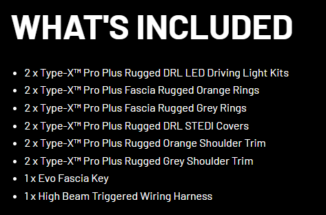 STEDI 8.5" Type-X Pro Plus DRL Spotlight Set